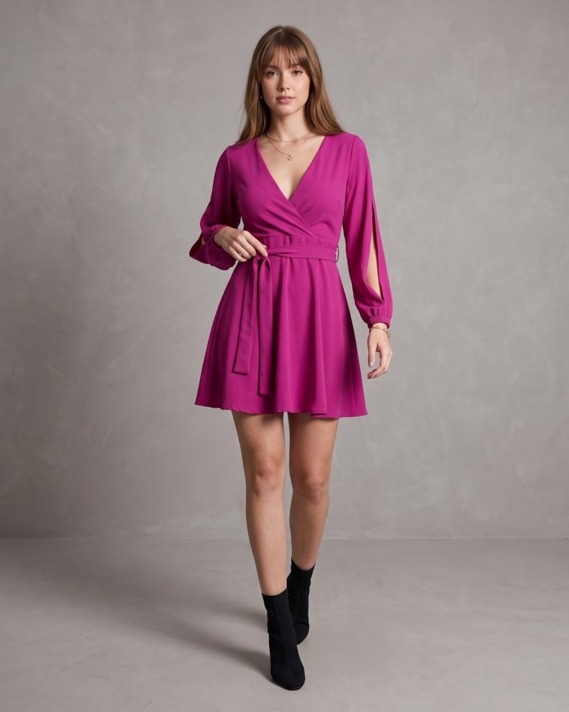 Vestido Priscila - Fúcsia