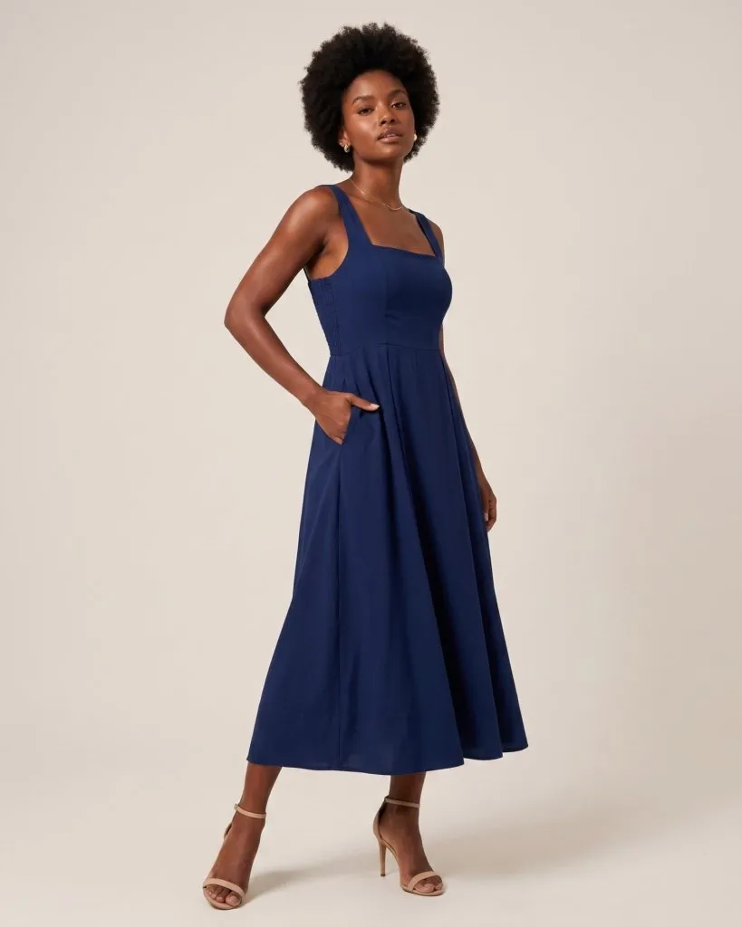 Vestido Samanta - Azul Marinho