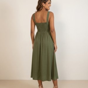 Vestido Samanta - Verde Militar