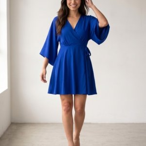 Vestido Aimê Azul Royal