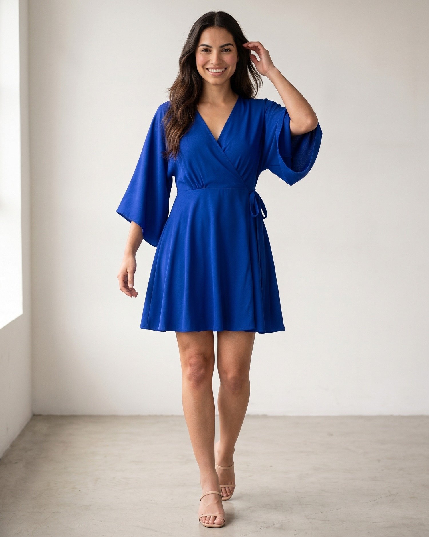 Vestido Aimê Azul Royal