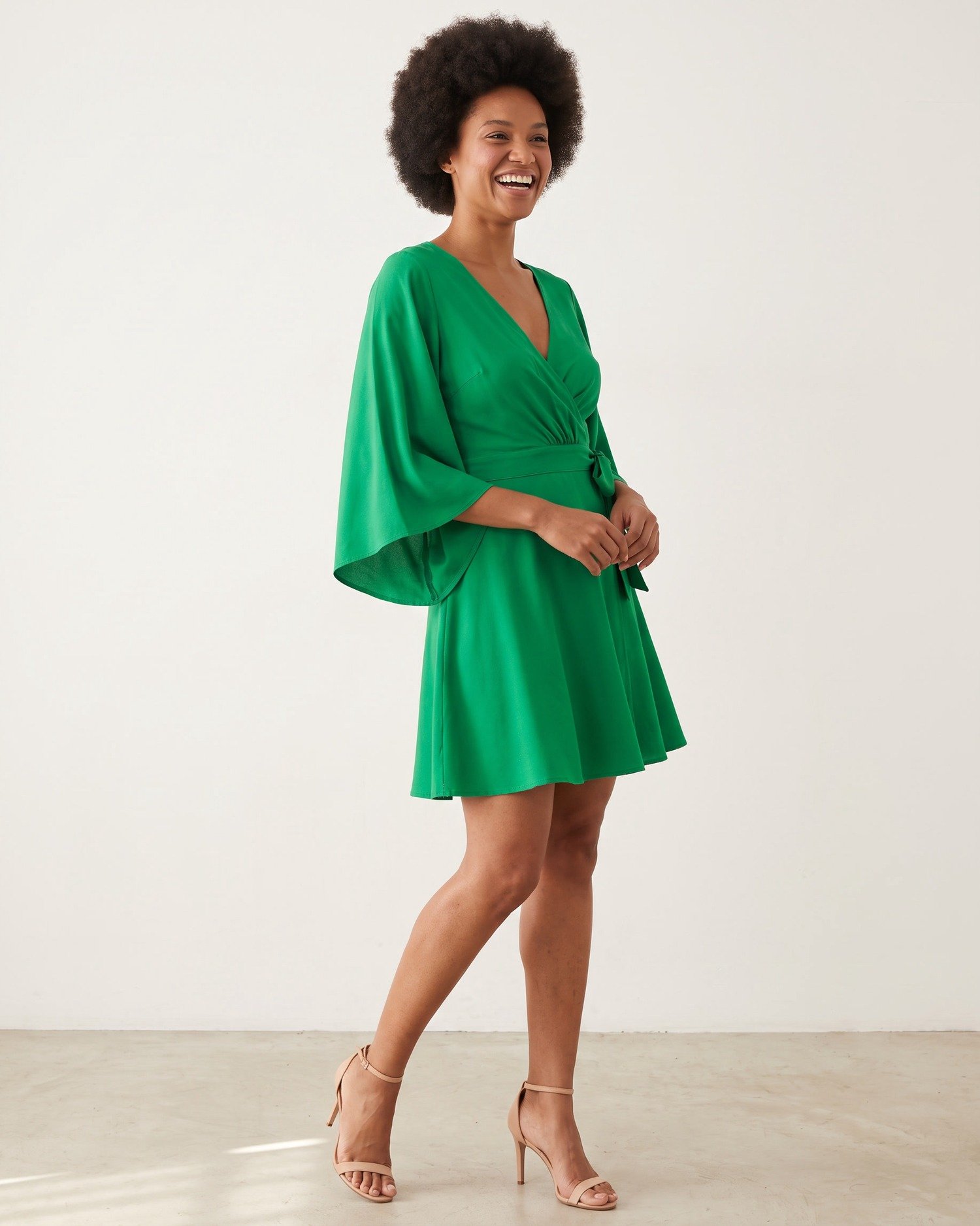 Vestido Aimê Verde Bandeira