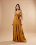 Vestido Camila – Amarelo Queimado