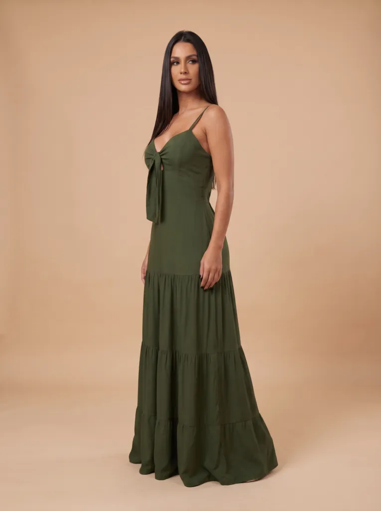 Vestido Camila - Verde Militar