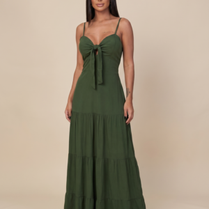 Vestido Camila - Verde Militar - Imagem 1