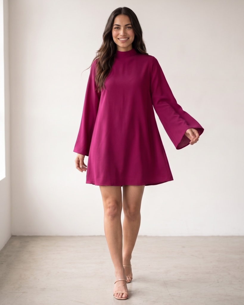 Vestido Carine Fúcsia