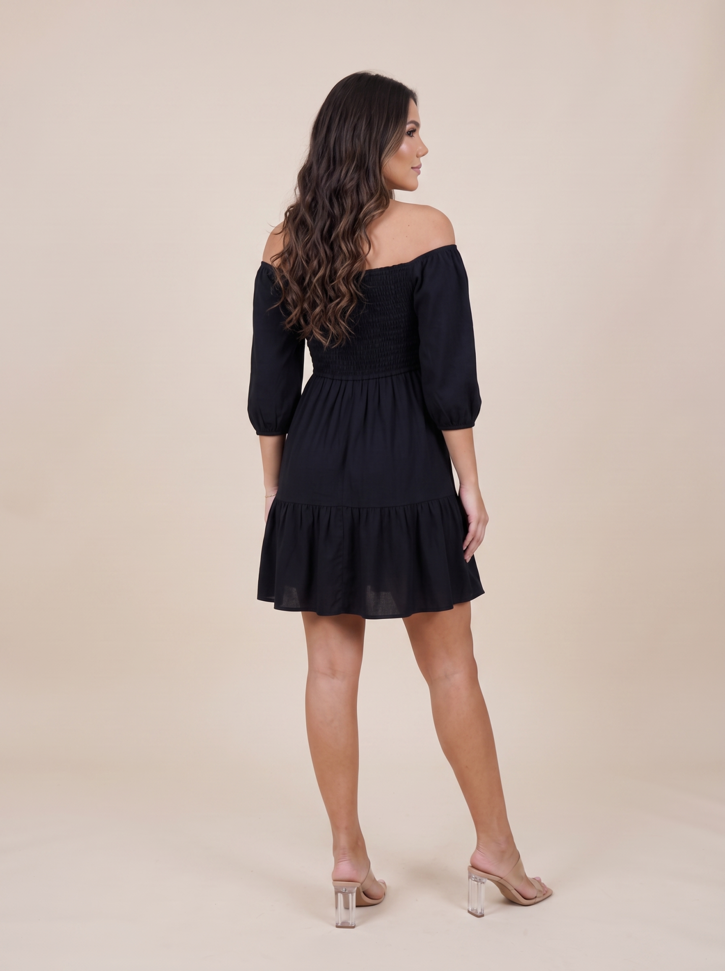 Vestido Juliana Curto - Preto