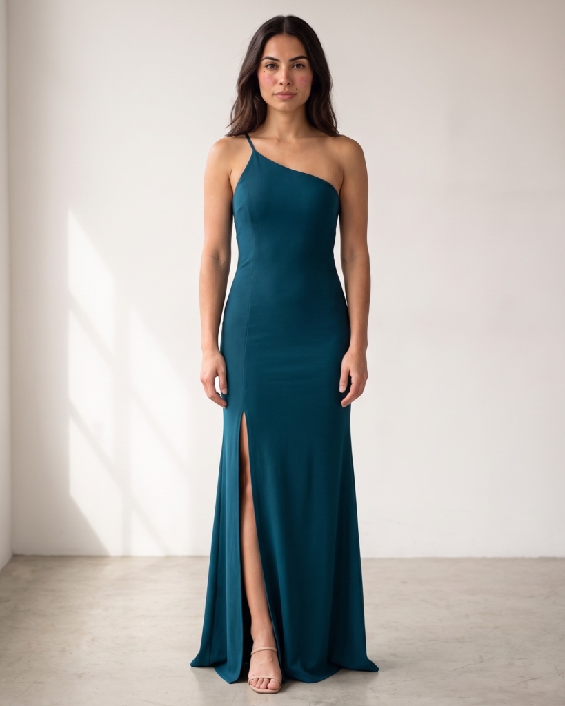 Vestido Layla Azul Petróleo