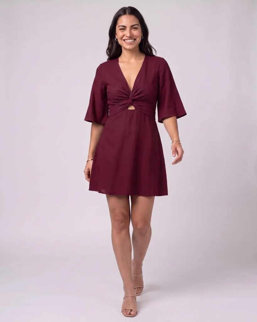 Vestido Manuela - Marsala