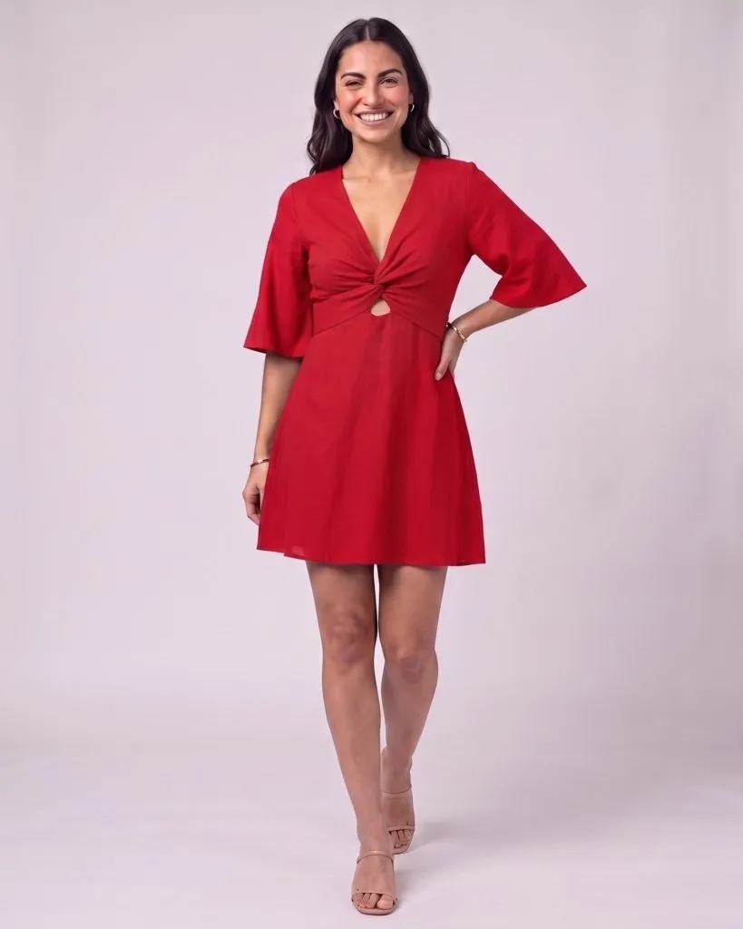 Vestido Manuela - Vermelho